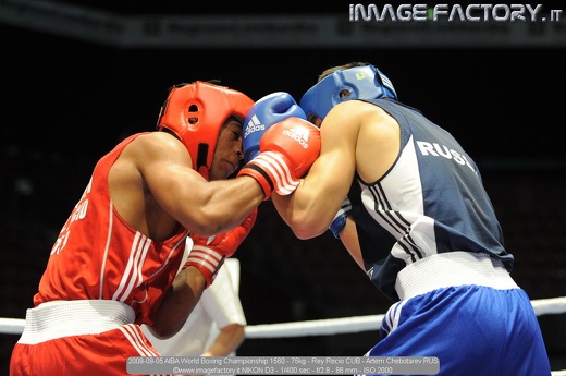 2009-09-05 AIBA World Boxing Championship 1560 - 75kg - Rey Recio CUB - Artem Chebotarev RUS